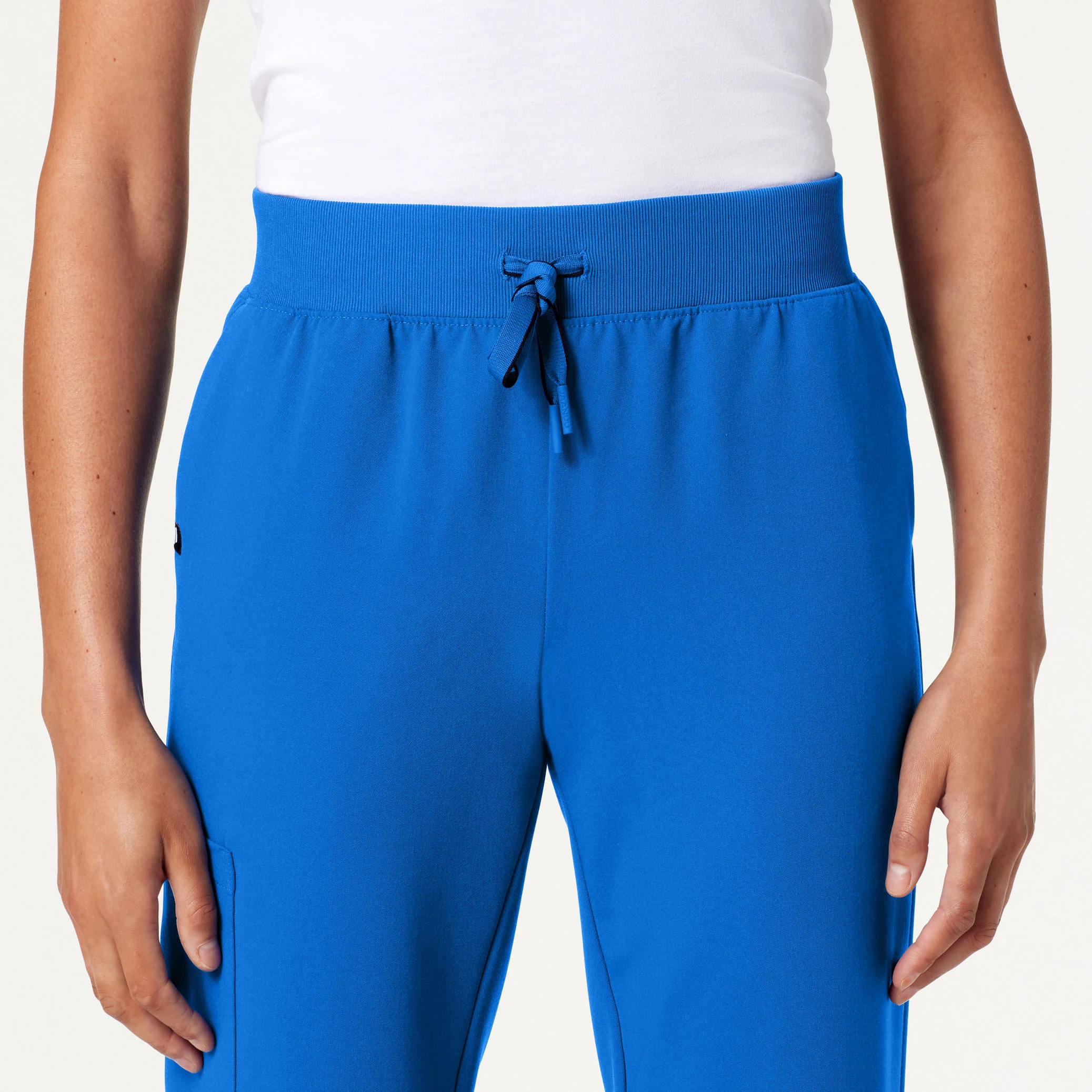 Silex Slim Knit-Waist Scrub Jogger - Royal Blue - Image 4