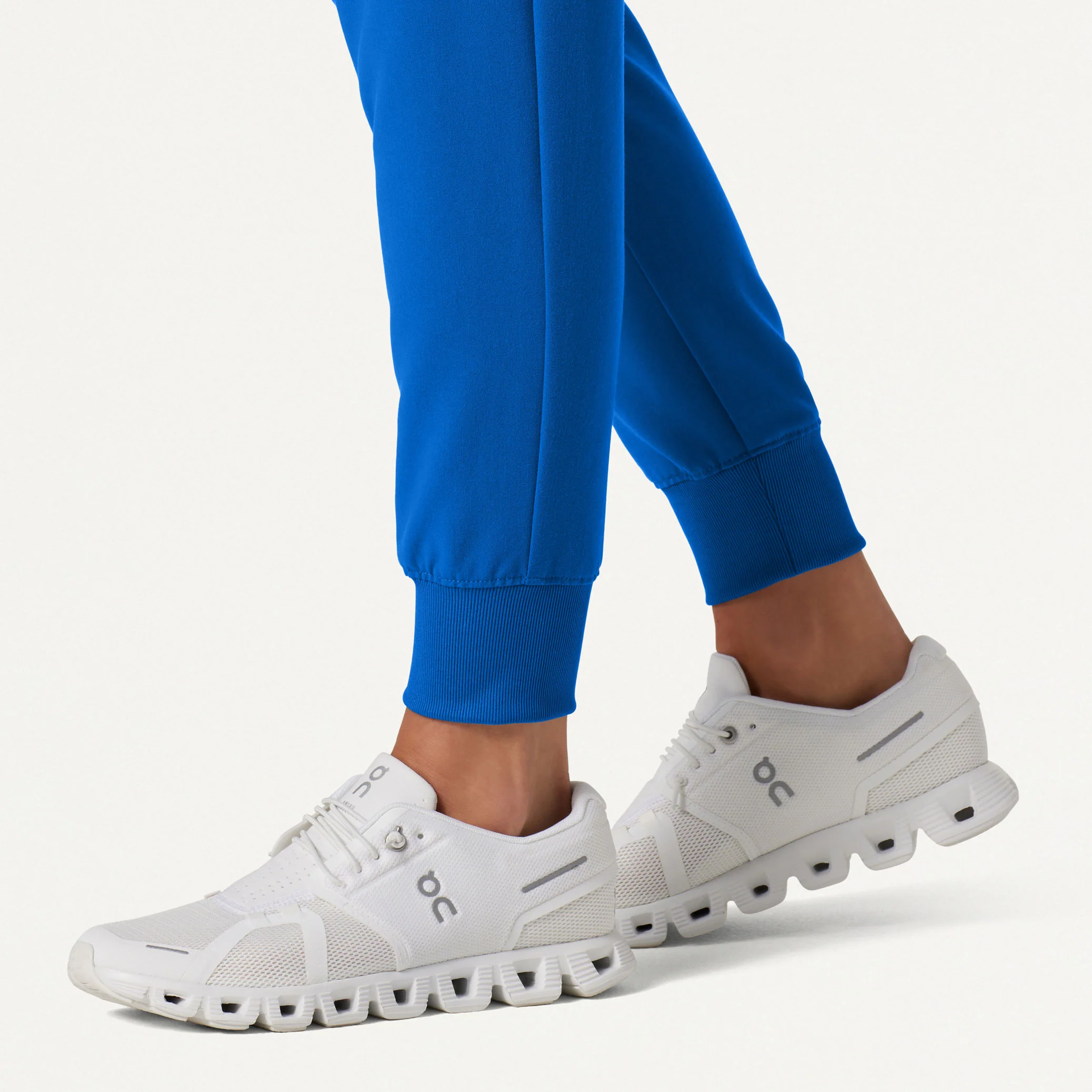 Silex Slim Knit-Waist Scrub Jogger - Royal Blue - Image 7