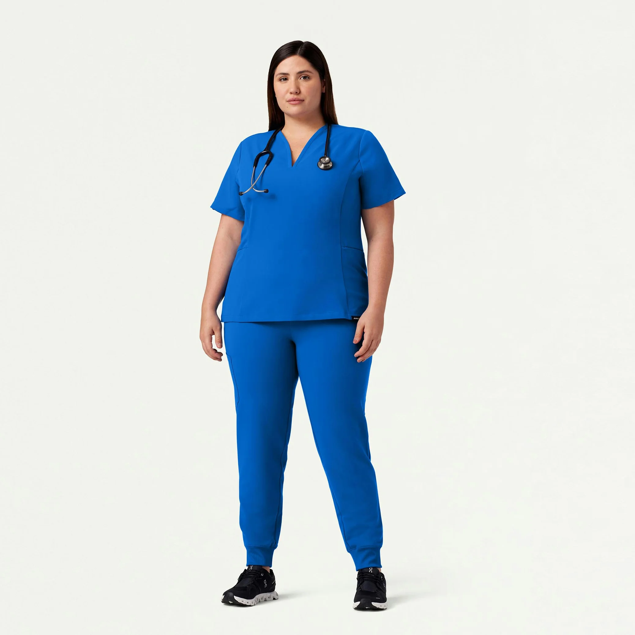 Silex Slim Knit-Waist Scrub Jogger - Royal Blue - Image 9
