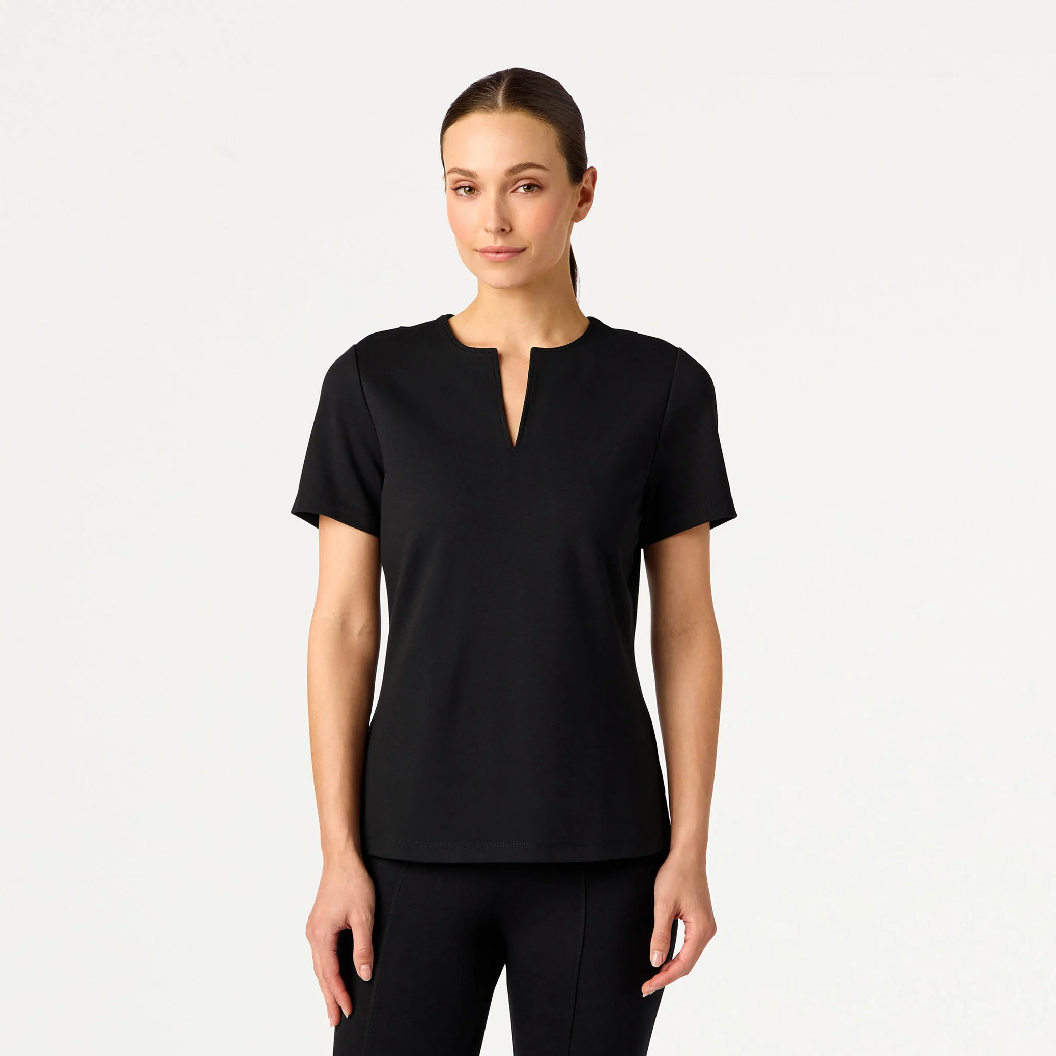Sloane Slim UltraSOFT™ Scrub Top - Black