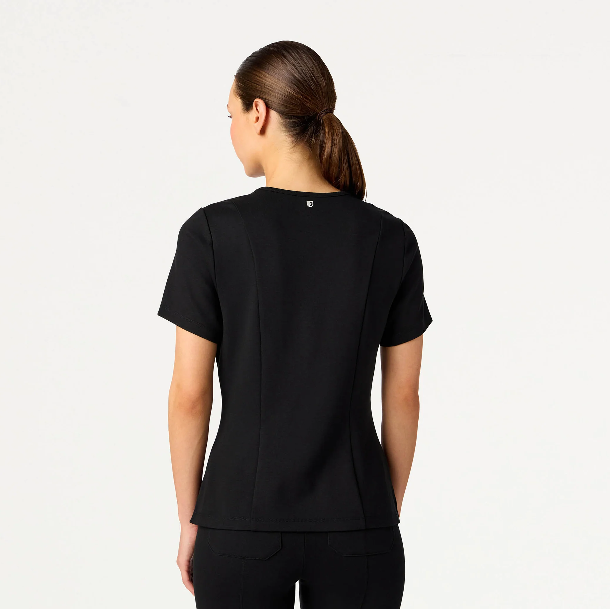 Sloane Slim UltraSOFT™ Scrub Top - Black - Image 3