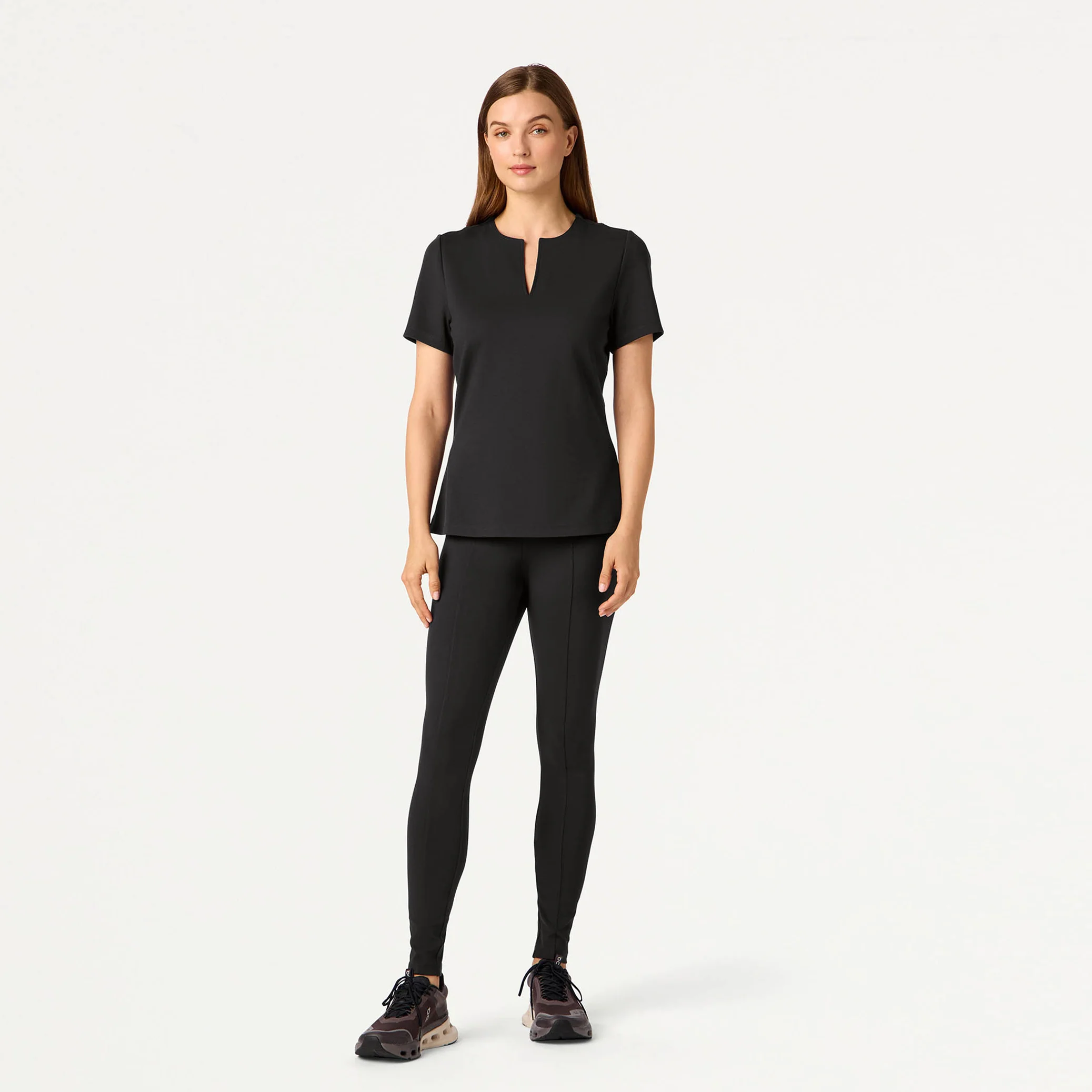 Sloane Slim UltraSOFT™ Scrub Top - Charcoal - Image 3