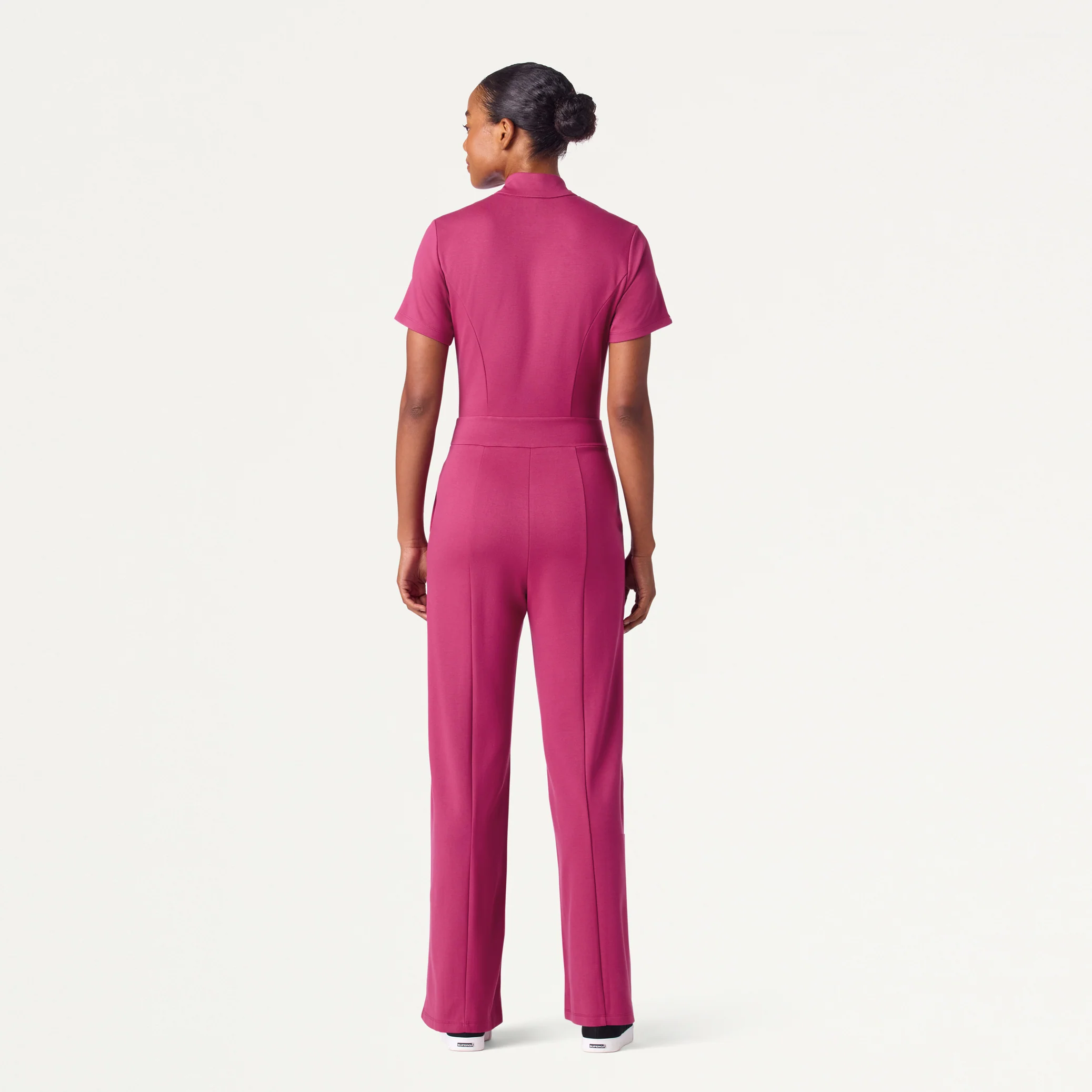 The Scrub Jumpsuit - Wild Berry - Image 3