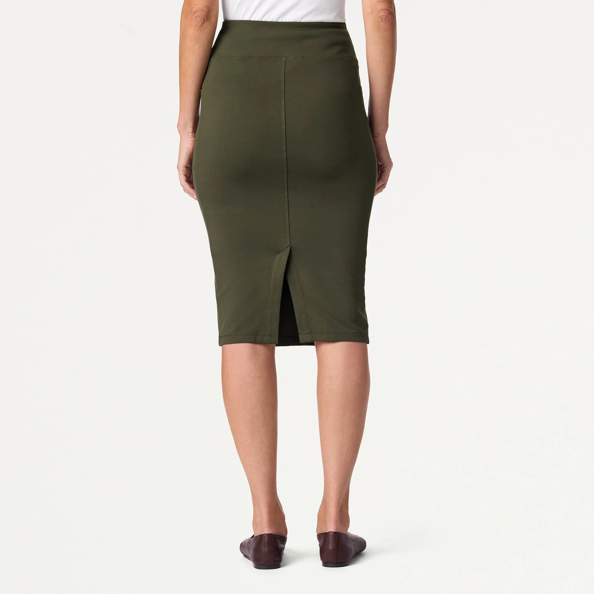 The Scrub Skirt - Deep Olive - Image 3