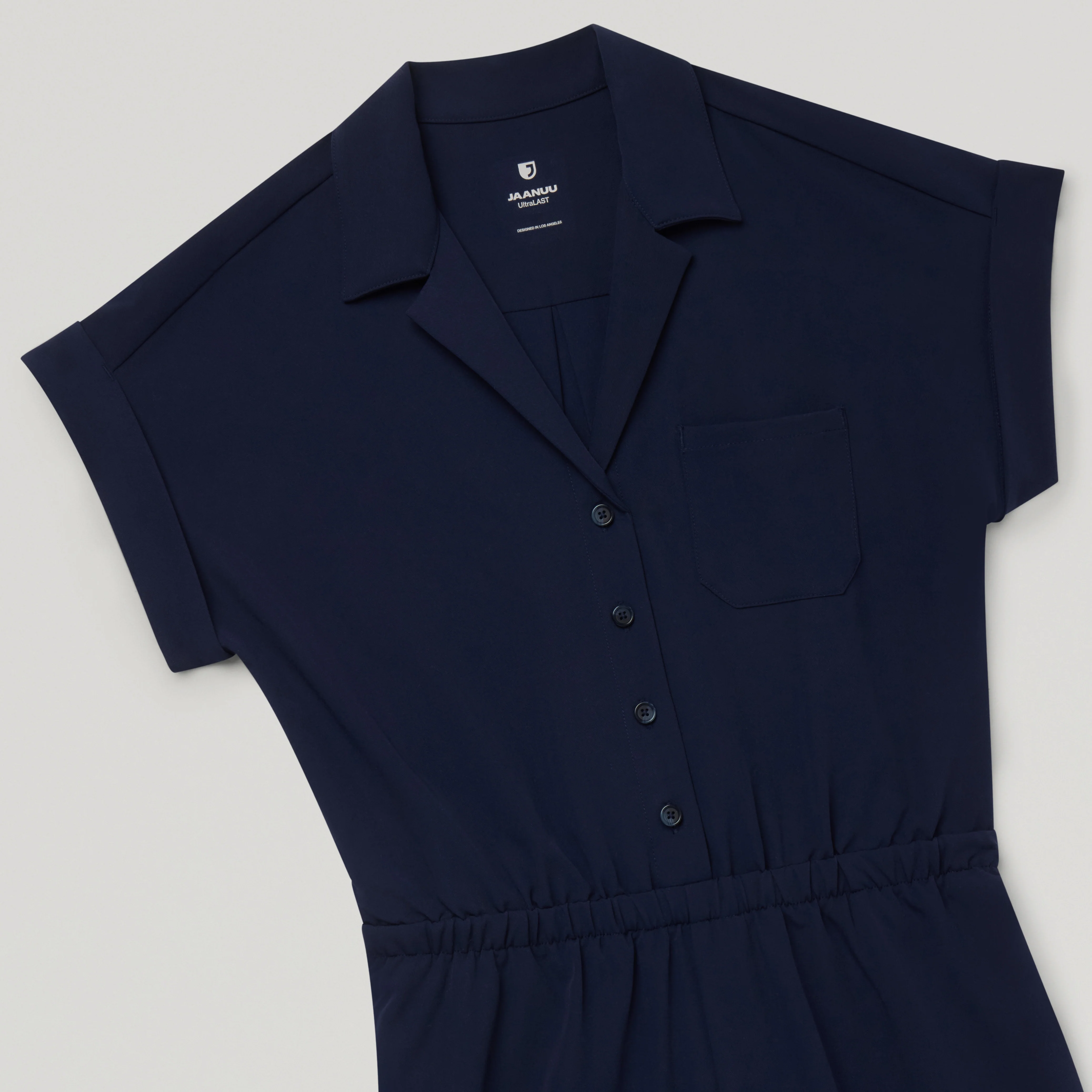 The Wide-Leg Scrub Jumpsuit - Midnight Navy - Image 12