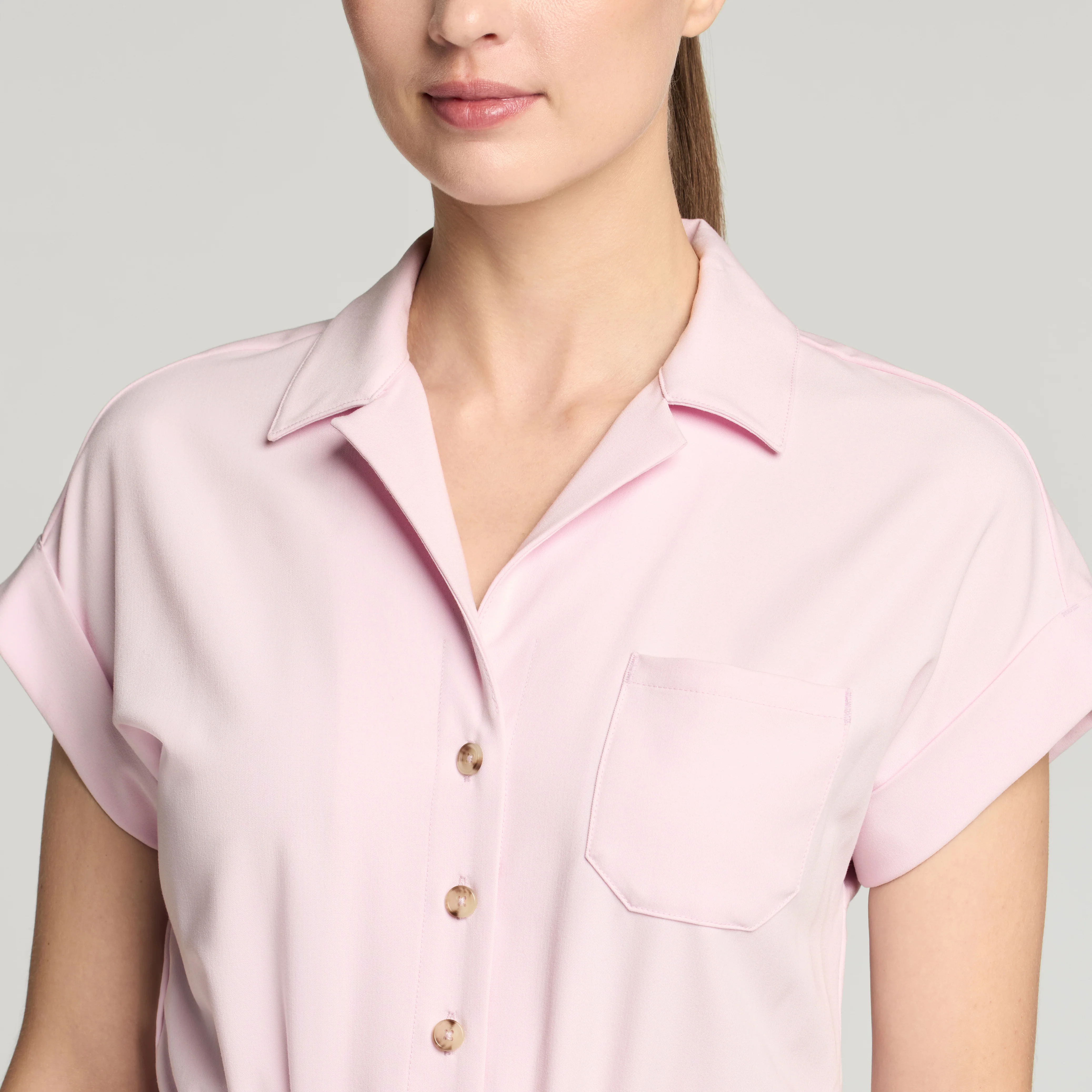 The Wide-Leg Scrub Jumpsuit - Rose Quartz - Image 7