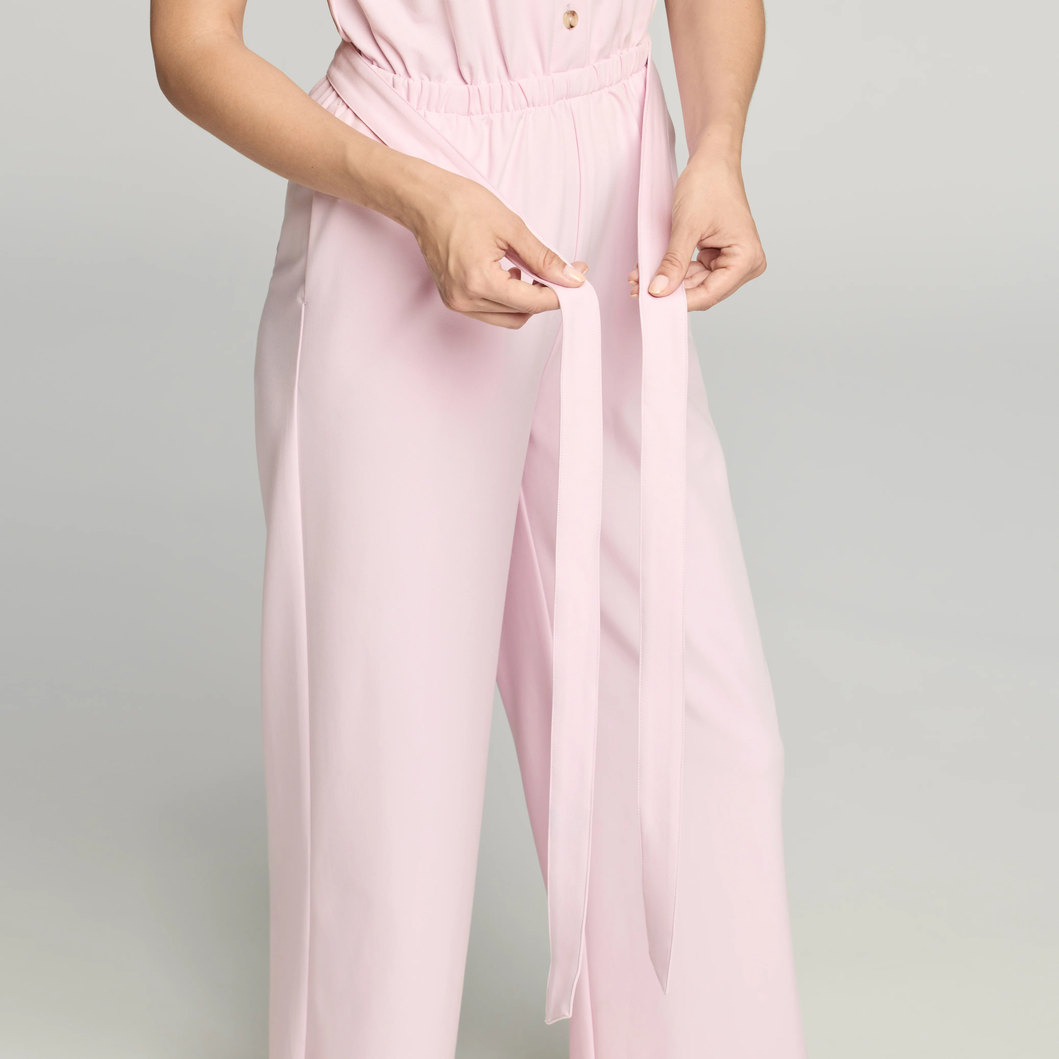 The Wide-Leg Scrub Jumpsuit - Rose Quartz - Image 8