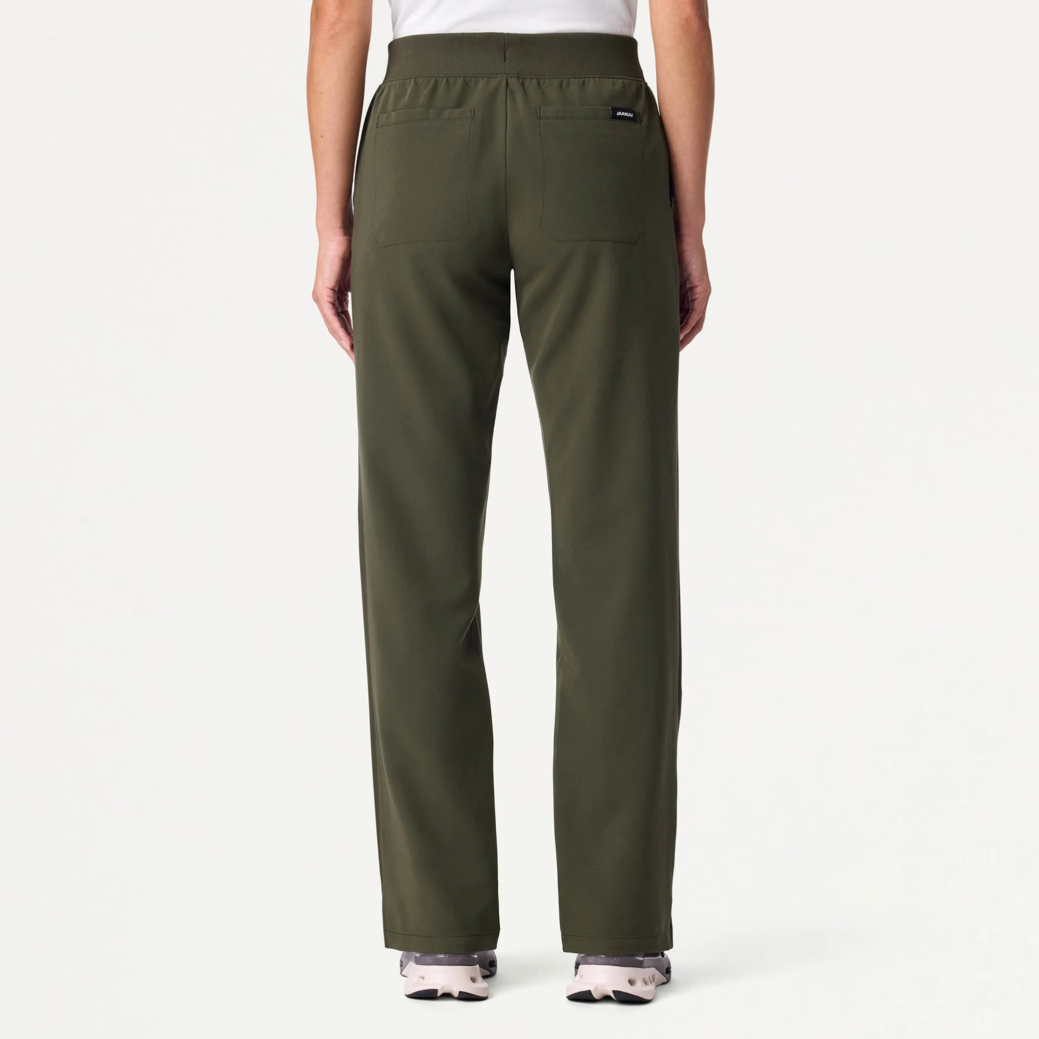 Xenos Essential Knit-Waist Scrub Pant - Deep Olive - Image 4