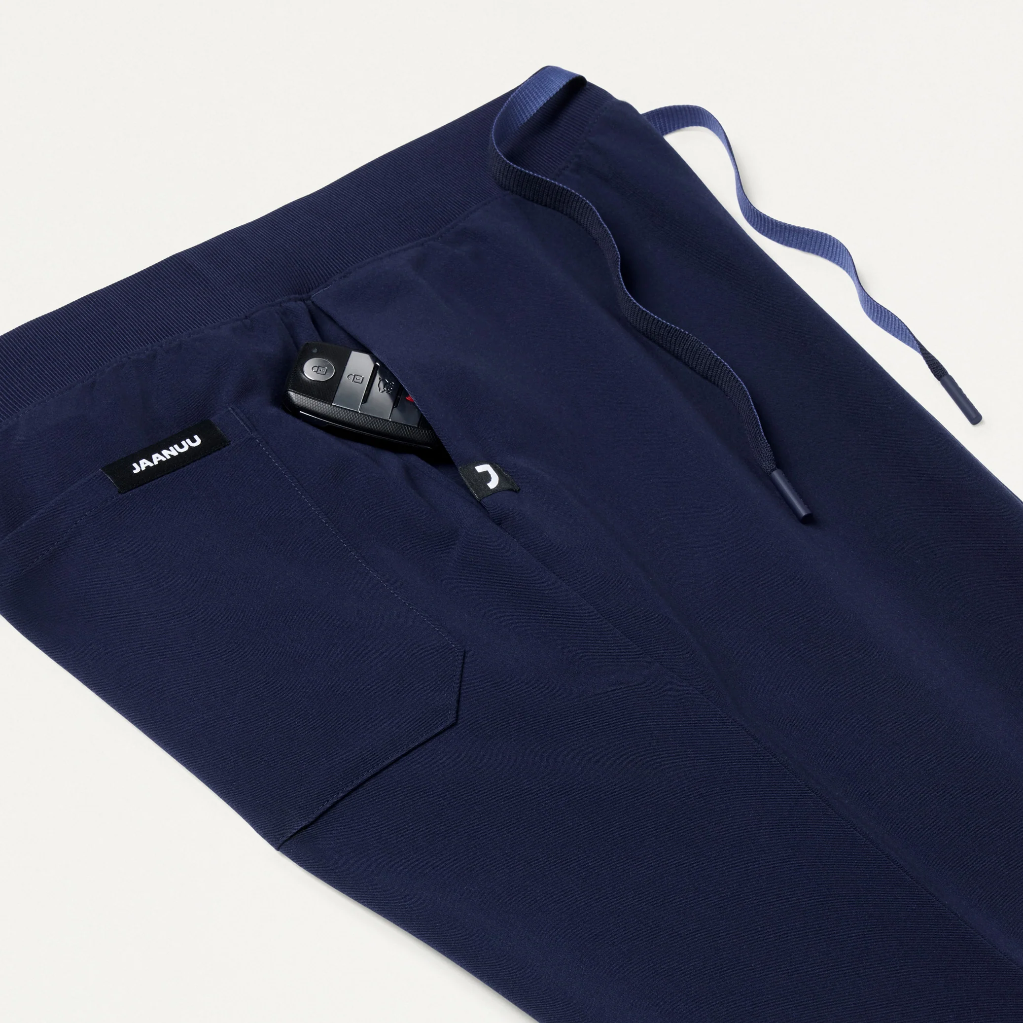 Xenos Slim Knit-Waist Scrub Pant - Midnight Navy - Image 6